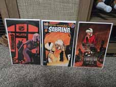 (image for) Chilling Adventures of Sabrina, #1, #9, and signed Hack Monster Size